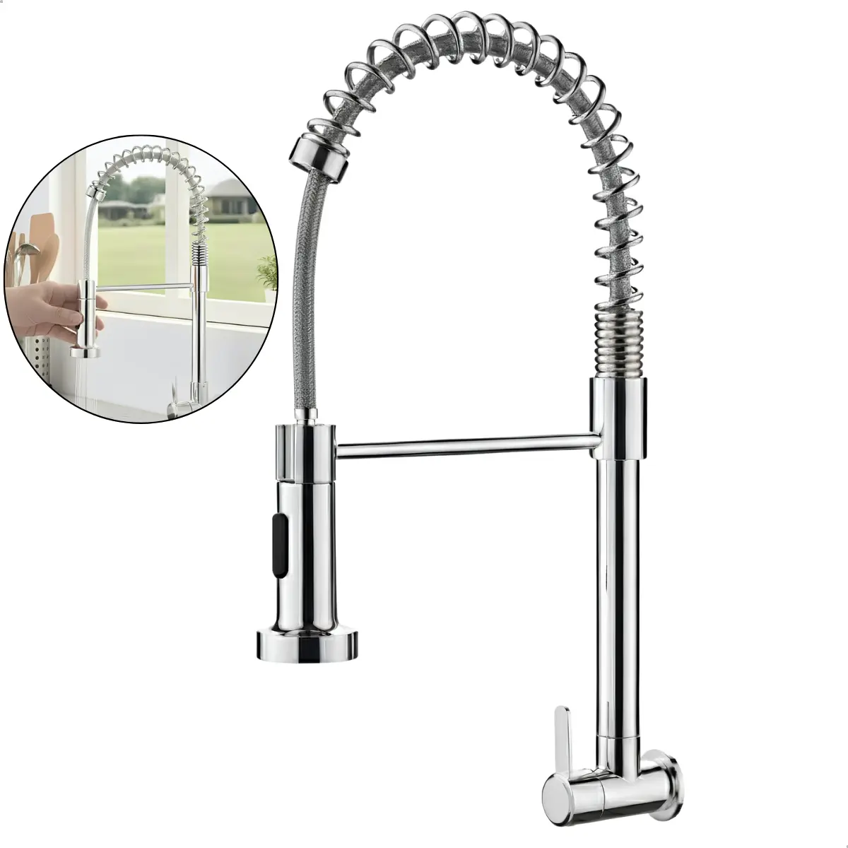 Torneira Gourmet Luxo Monocomando Cozinha Quente Frio Misturador Bancada