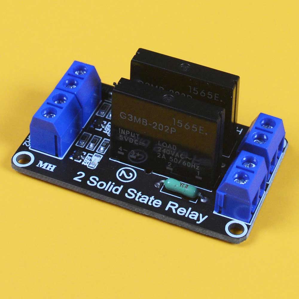 2 Channel 5V Solid State Relay SSR Module