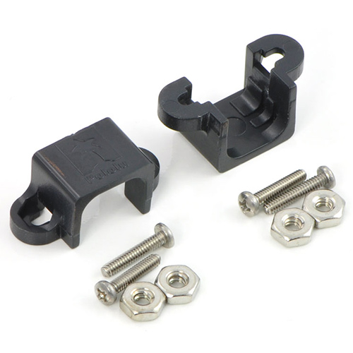 Micro Metal Gearmotor Bracket Pair Black