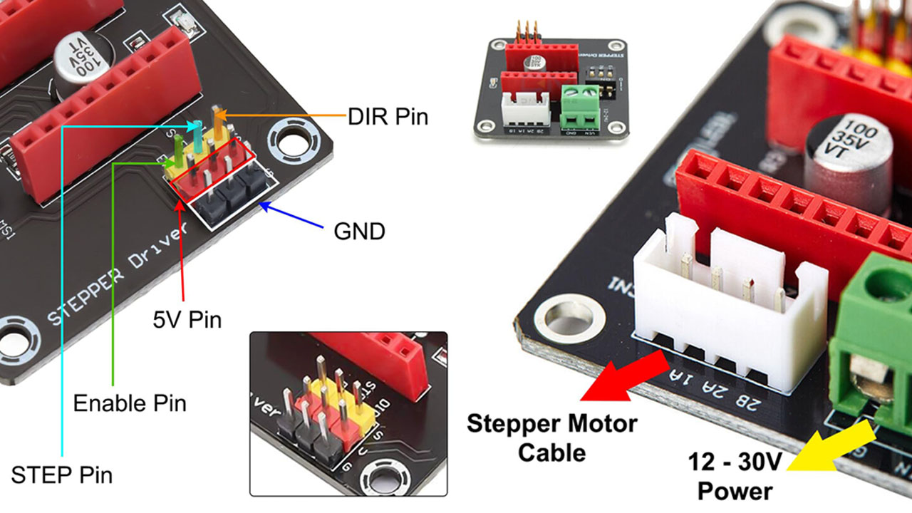Stepper Motor Driver Expansion Board DRV8825/A4988