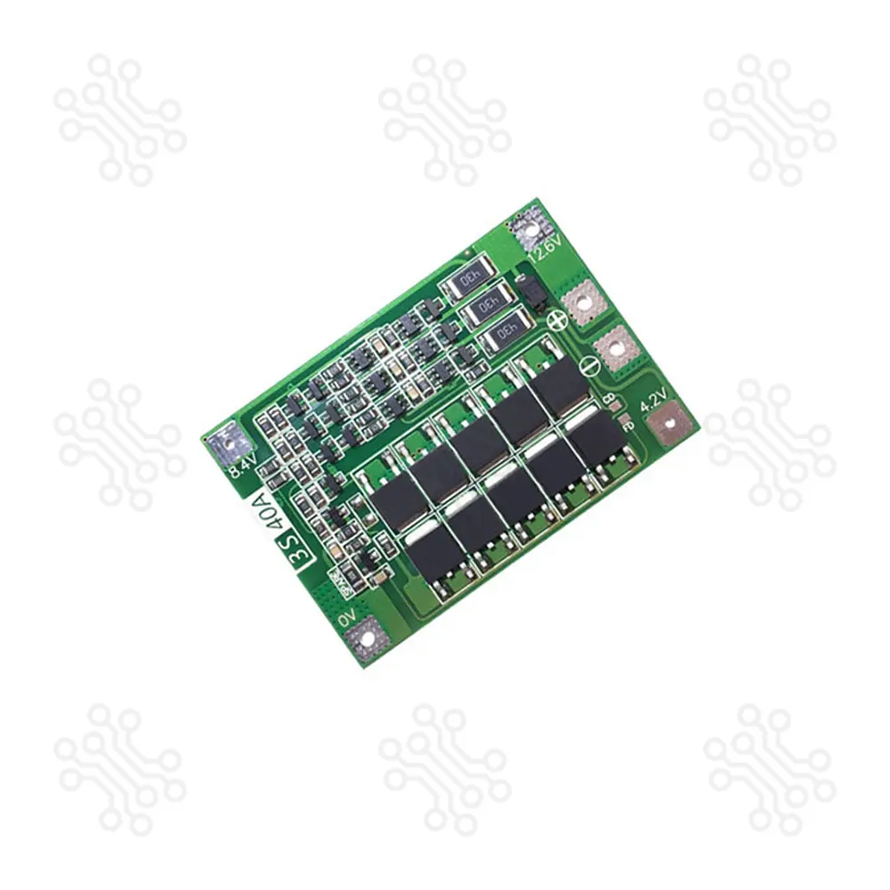 3S 18650 Lithium Battery Charger BMS Protection Board 40A Balanced