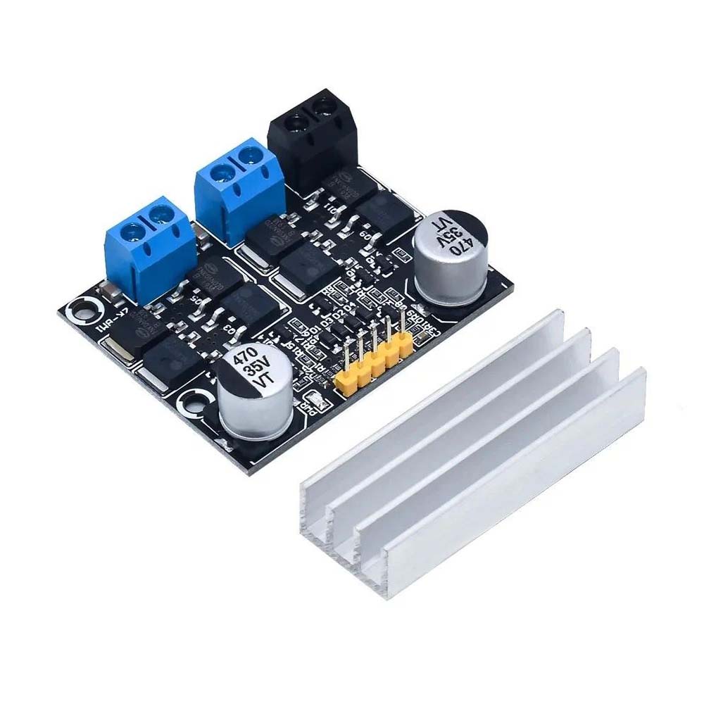 Dual DC Motor Driver With PWM Speed Regulation
