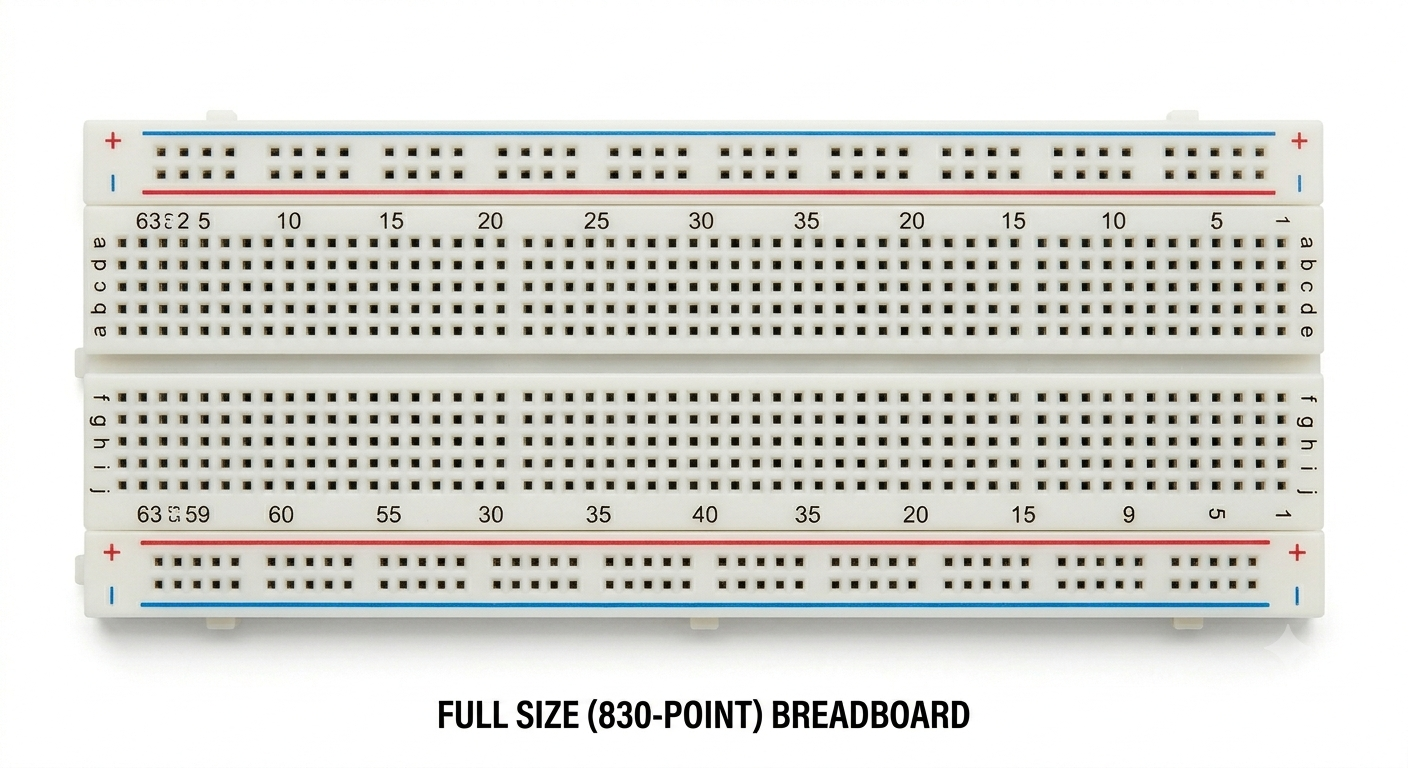 Breadboard 830, 400 & 170 Points – Prototyping Boards for Electronics Projects