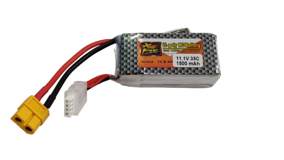 11.1V 3S 1500mAh Lipo Battery