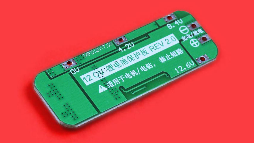 2S Lithium Ion BMS Board (Round Shape)