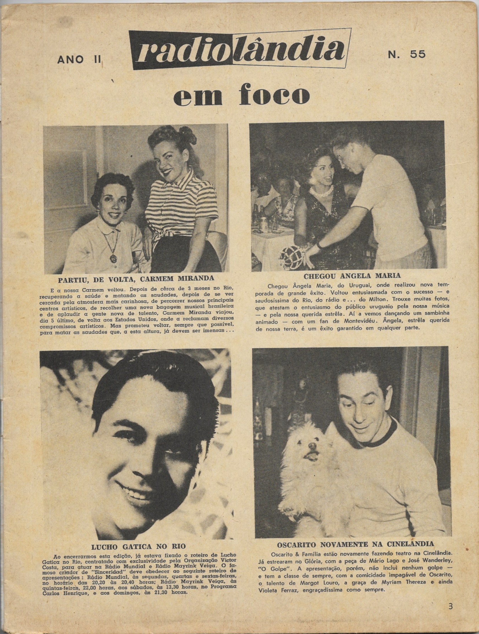 Revista Radiolândia - Ano 1955