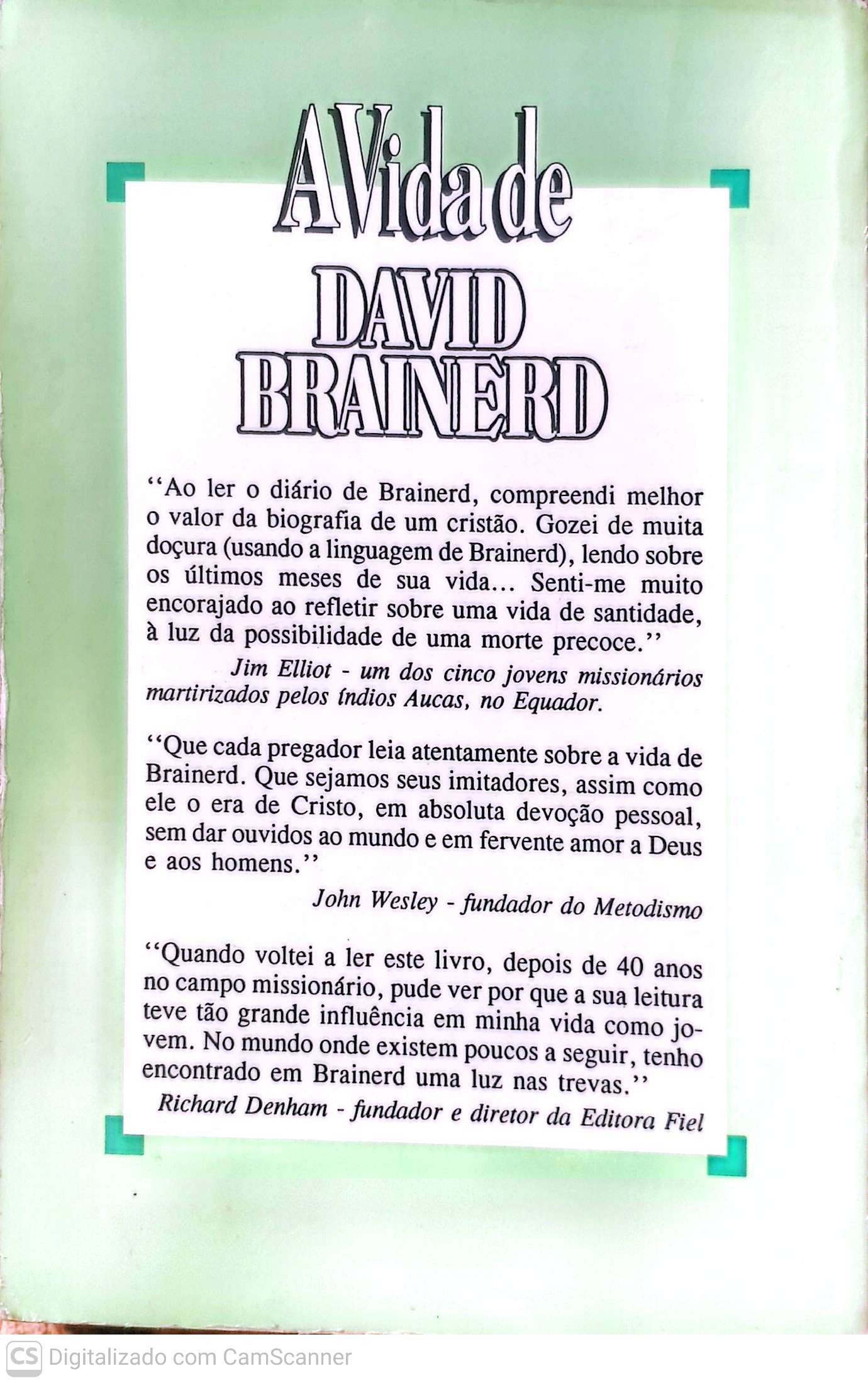 A Vida de David Brainerd