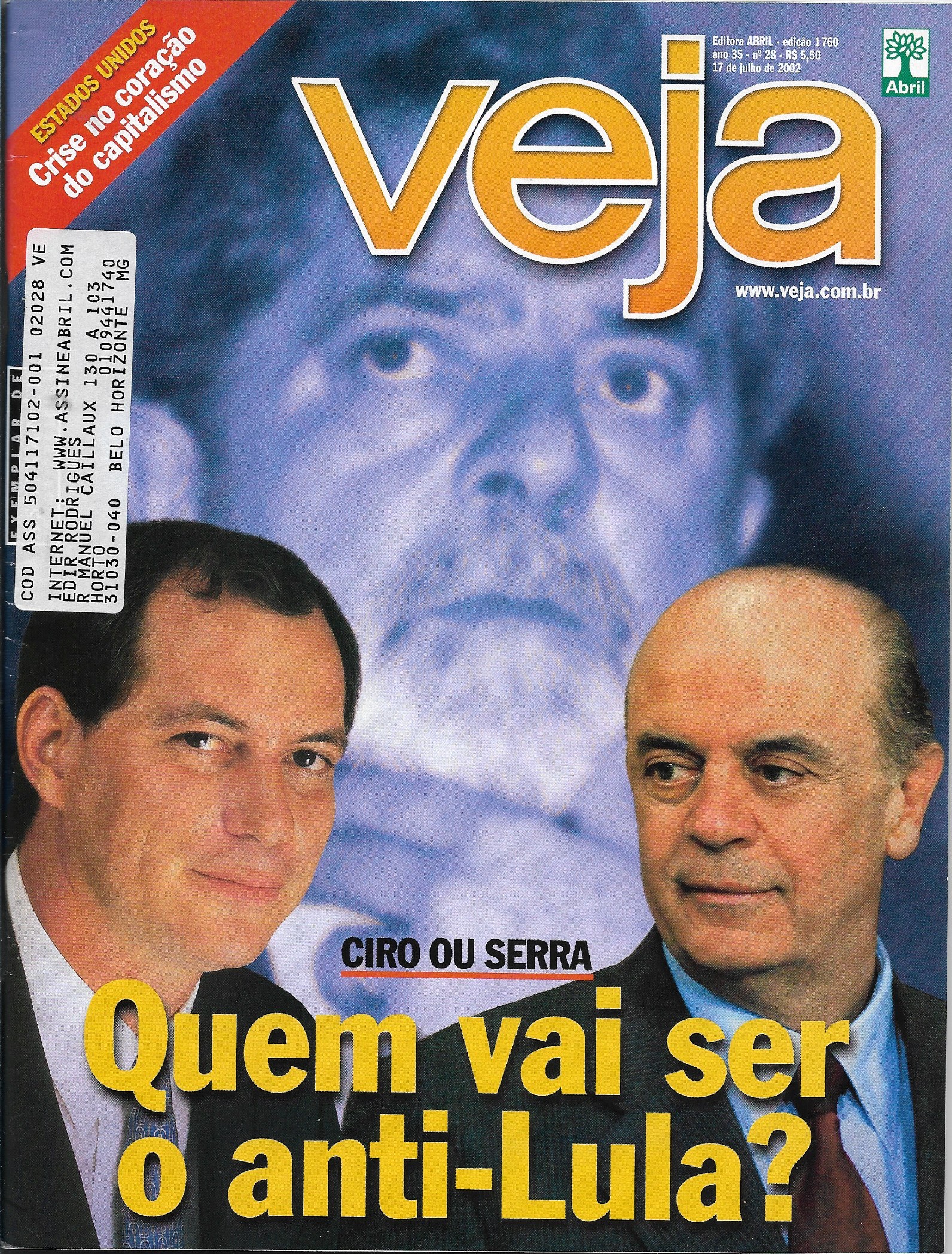 Revista Veja - Edição 1760 - Ano 2002