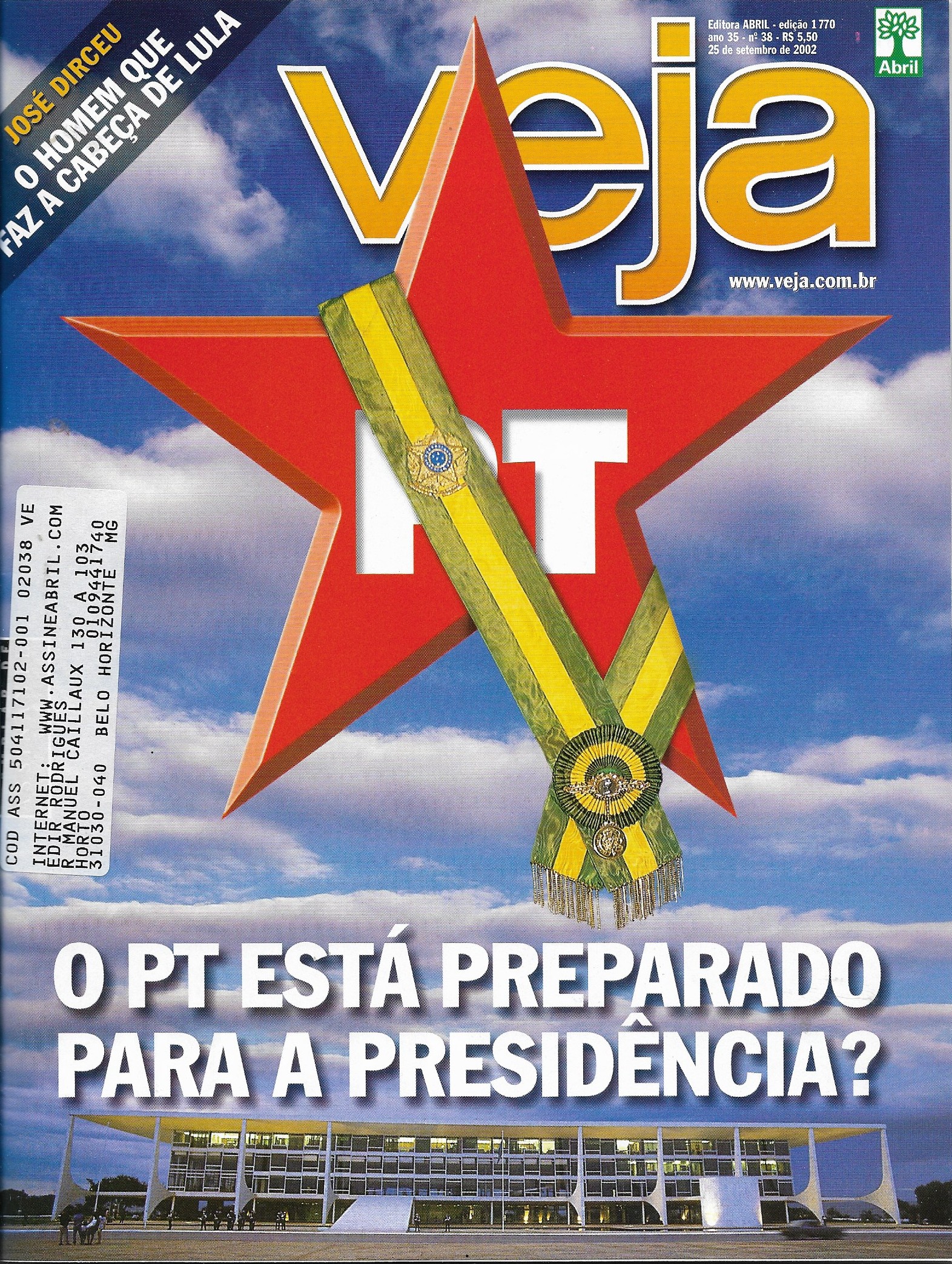 Revista Veja - Edição 1770 - Ano 2002