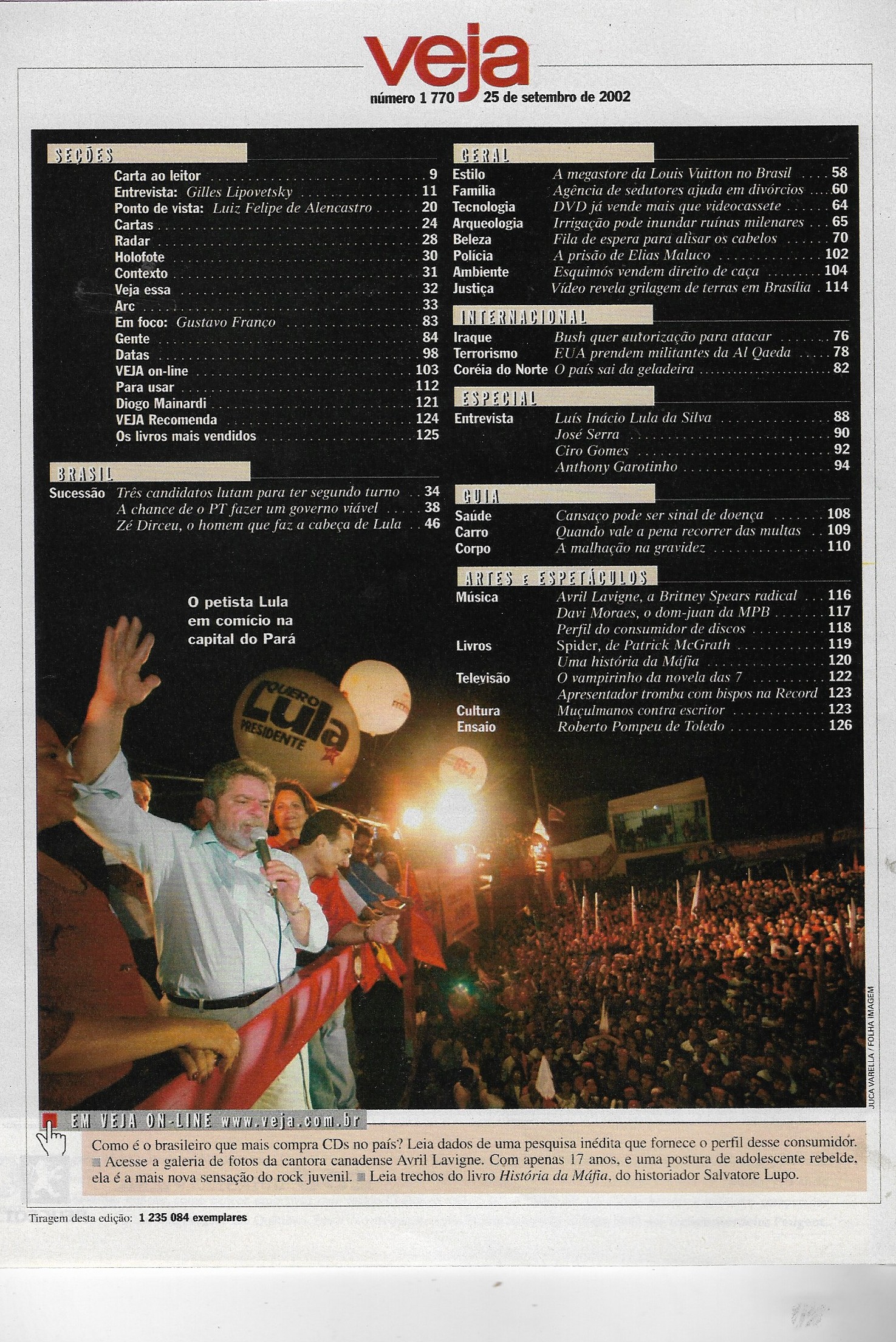Revista Veja - Edição 1770 - Ano 2002