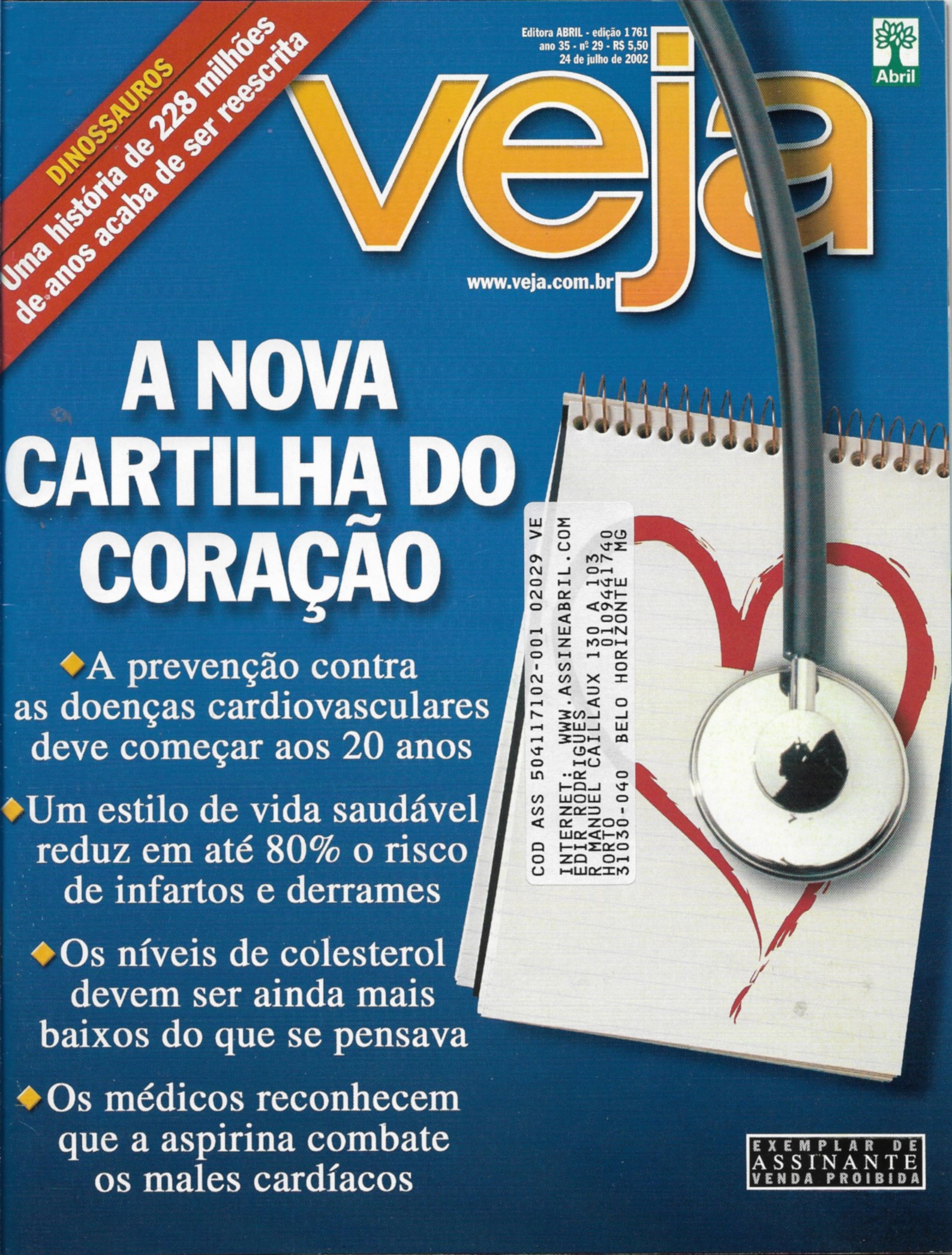 Revista Veja - Edição 1761 - Ano 2002