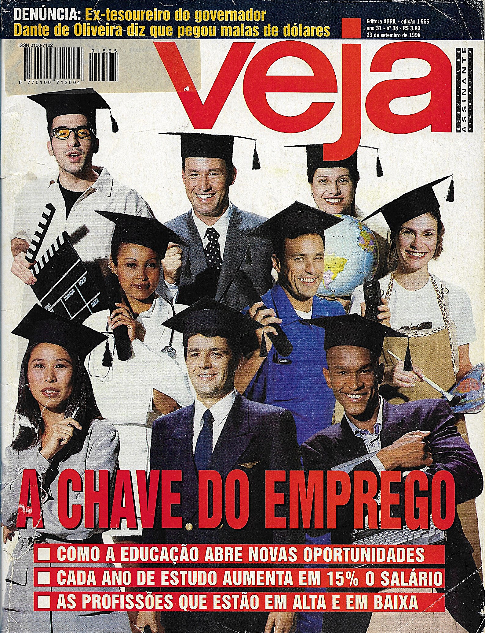 Revista Veja - Edição 1565 - Ano 1998