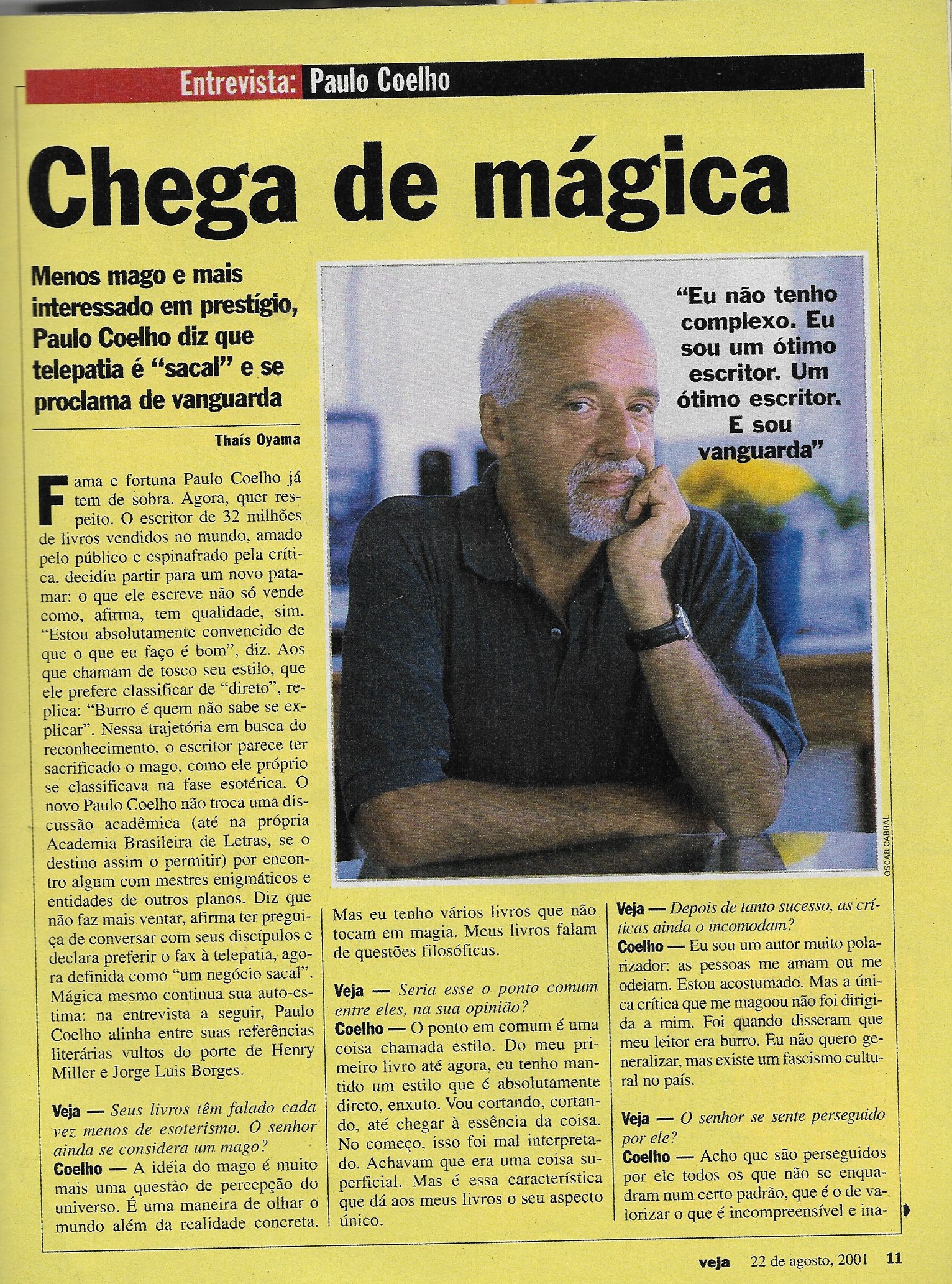 Revista Veja - Edição 1714 - Ano 2001