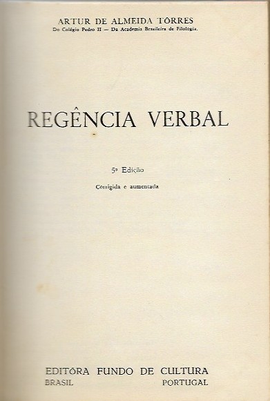 Domine Seu Idioma - Regência Verbal  - 3º Volume