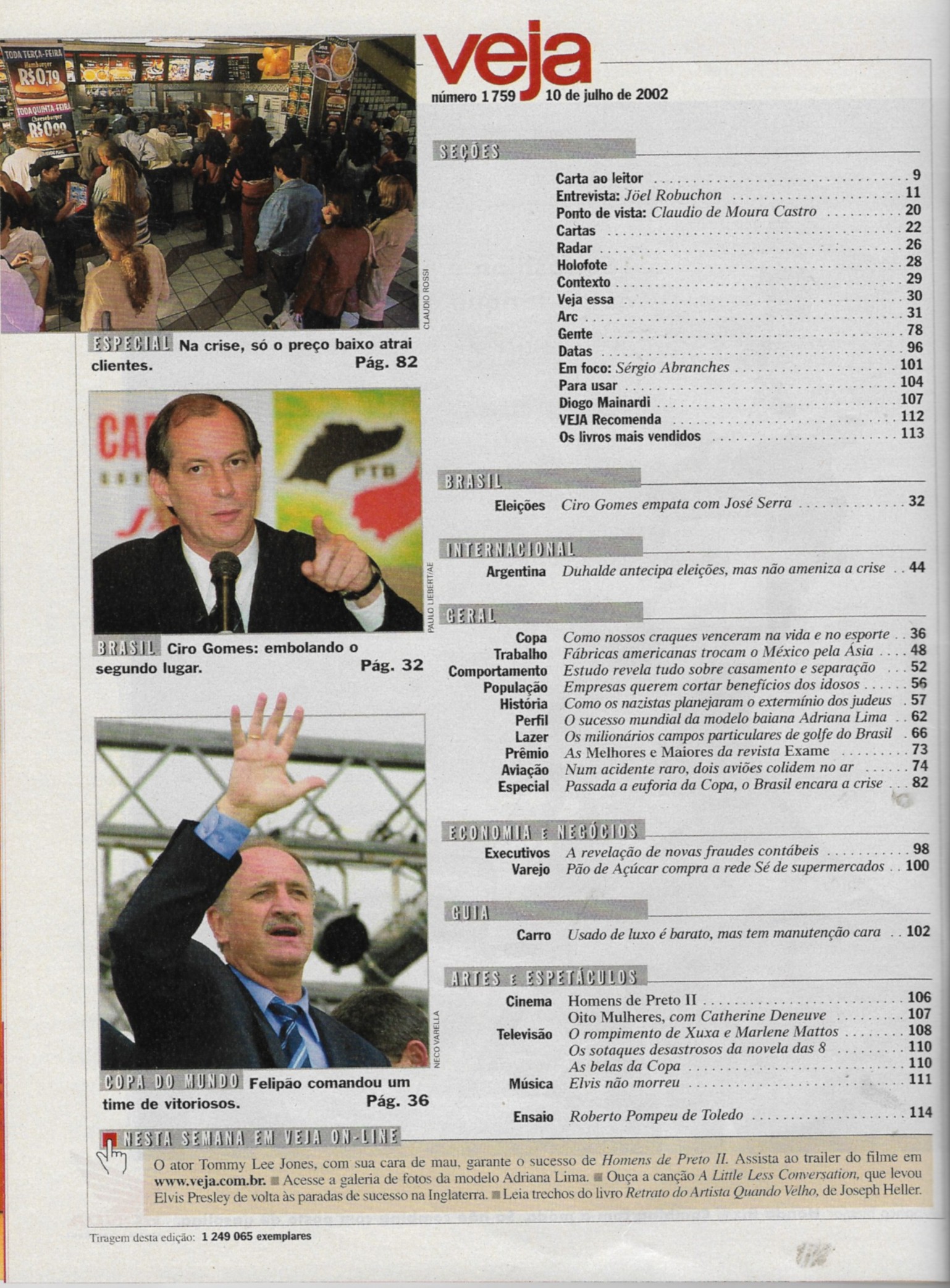Revista Veja - Edição 1759 - Ano 2002