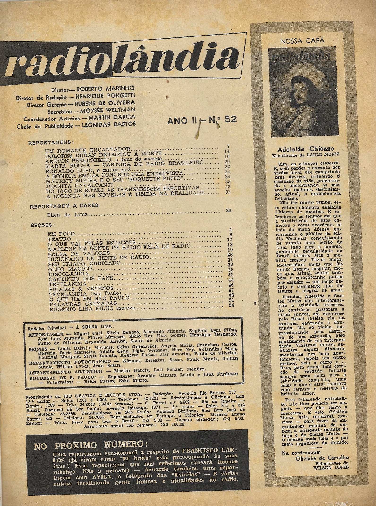 Revista Radiolândia - Ano 1955