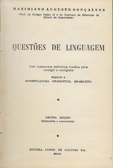 Domine Seu Idioma - Questões de Linguagem - 4º Volume