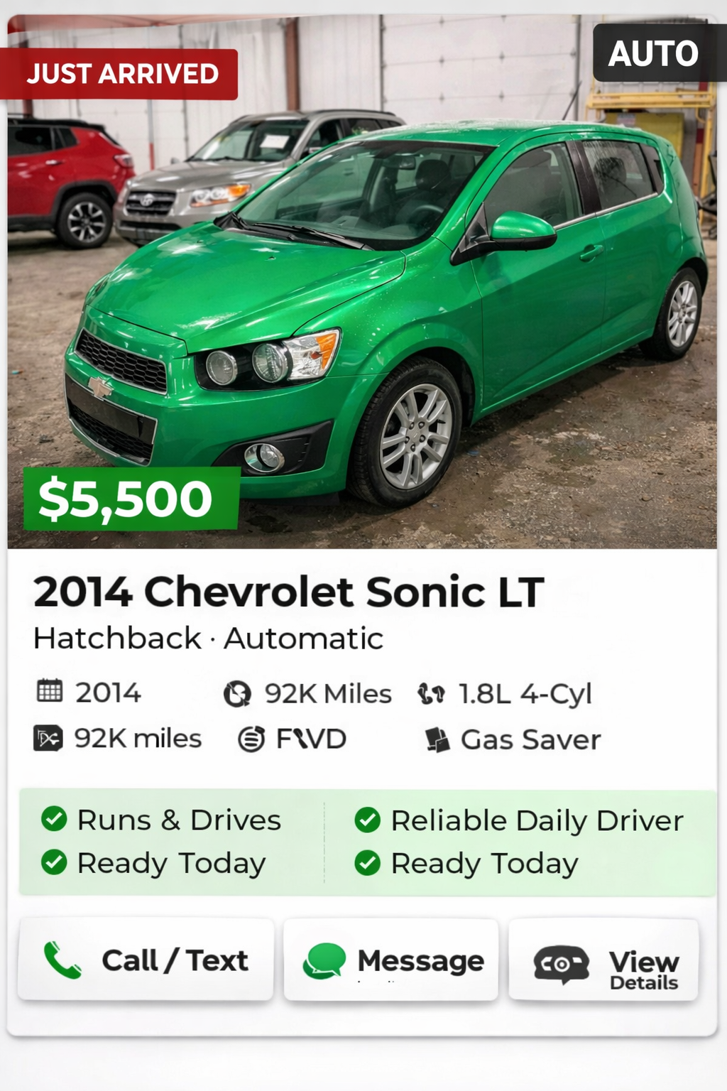 2014 Chevy Sonic LT