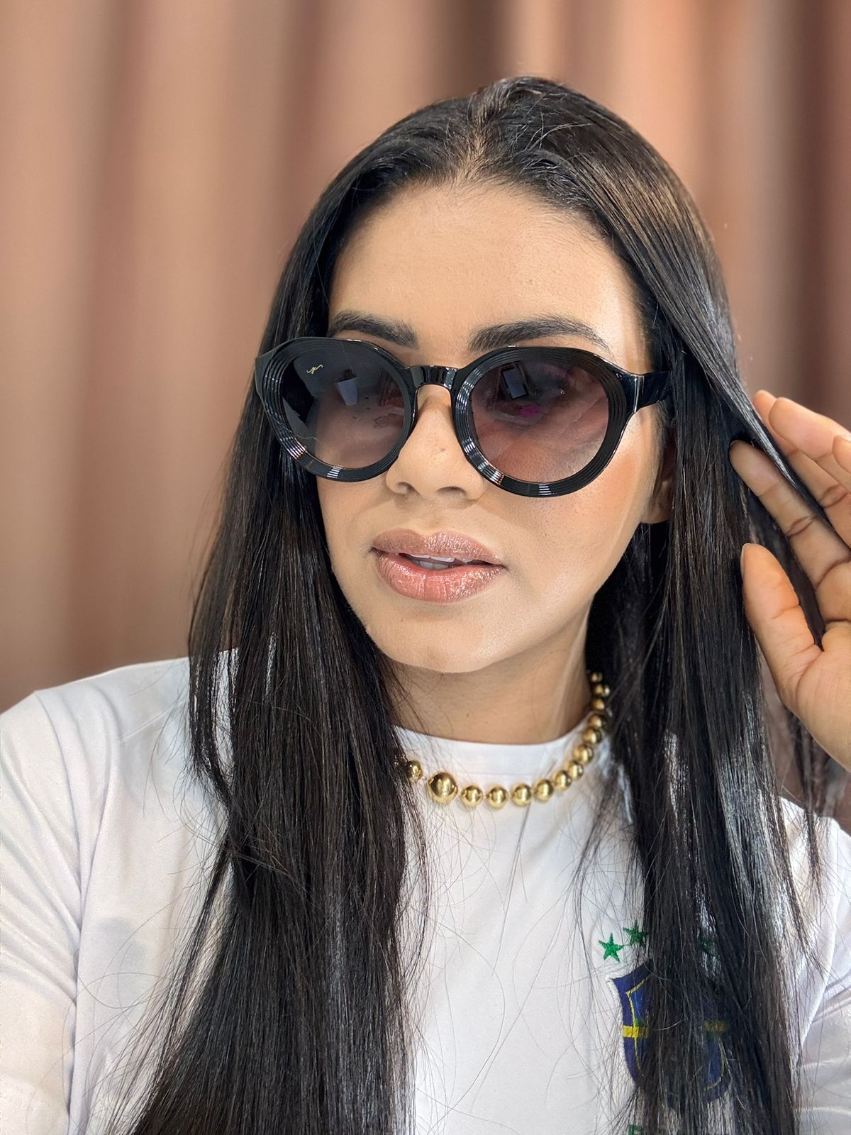 Modelo unissex degrade