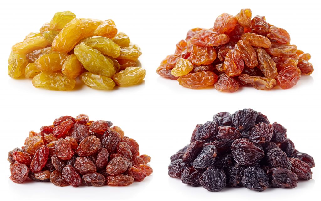 Assortiment de raisins secs