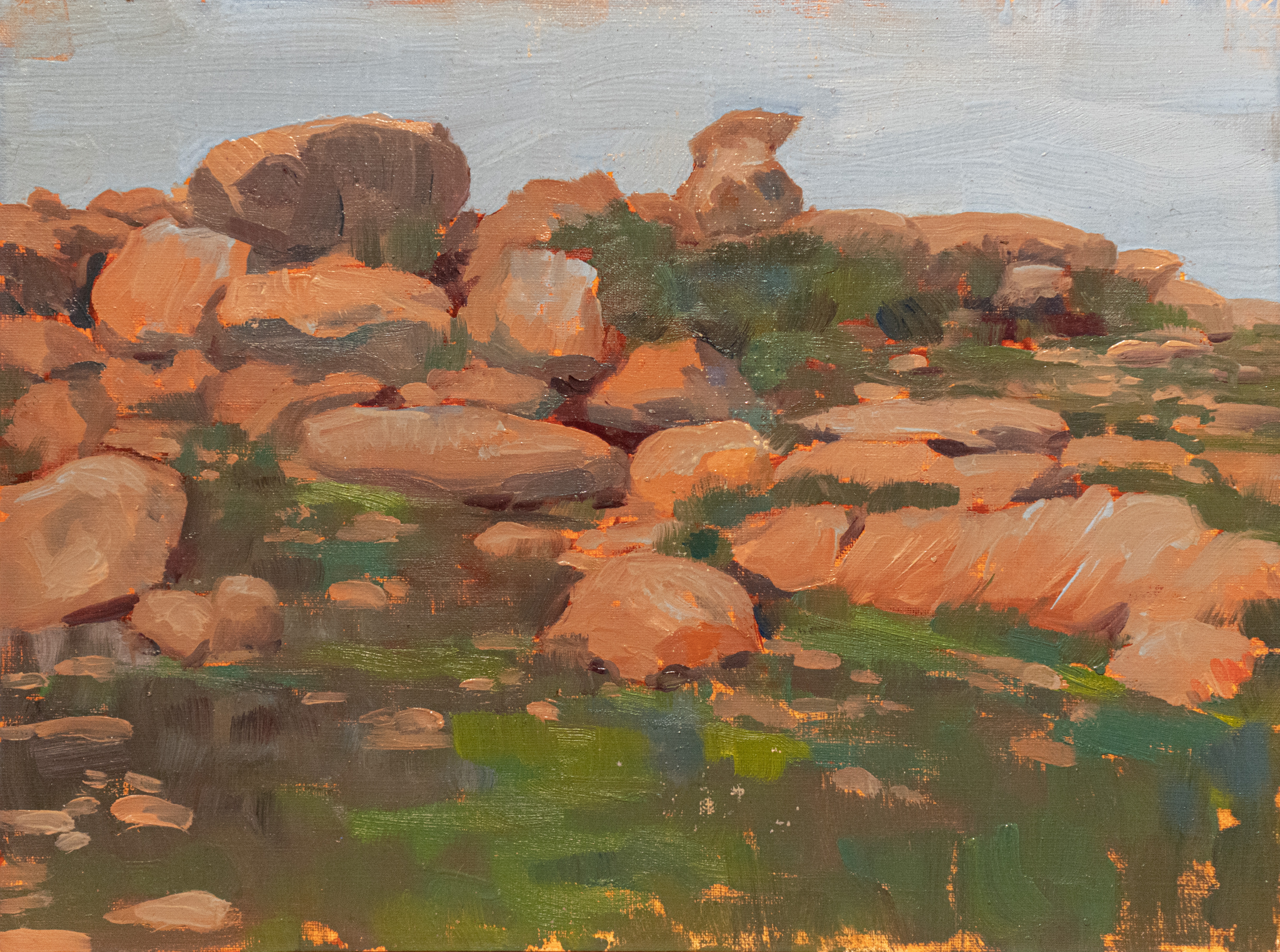 Naxos Rocky Hill in Evening Light