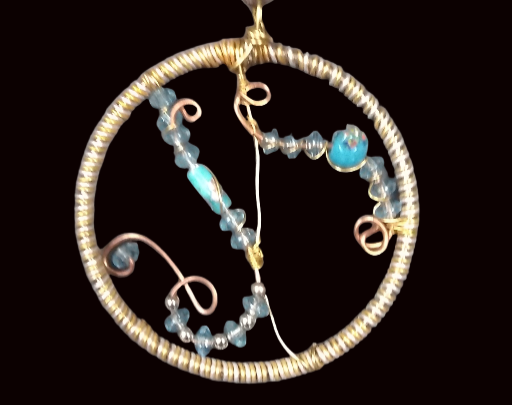 Wire Wrapped Bead Sun Catcher