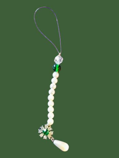 Pearl and Crystal Charm Strap