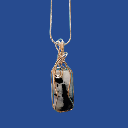 Wire Wrapped moonstone  Pendant