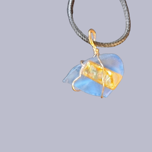 Handcrafted Sea Glass Pendant Necklace