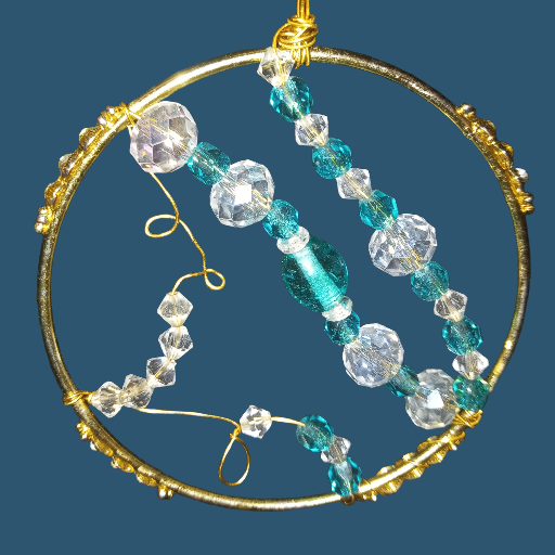 Beaded Wire Sun Catcher