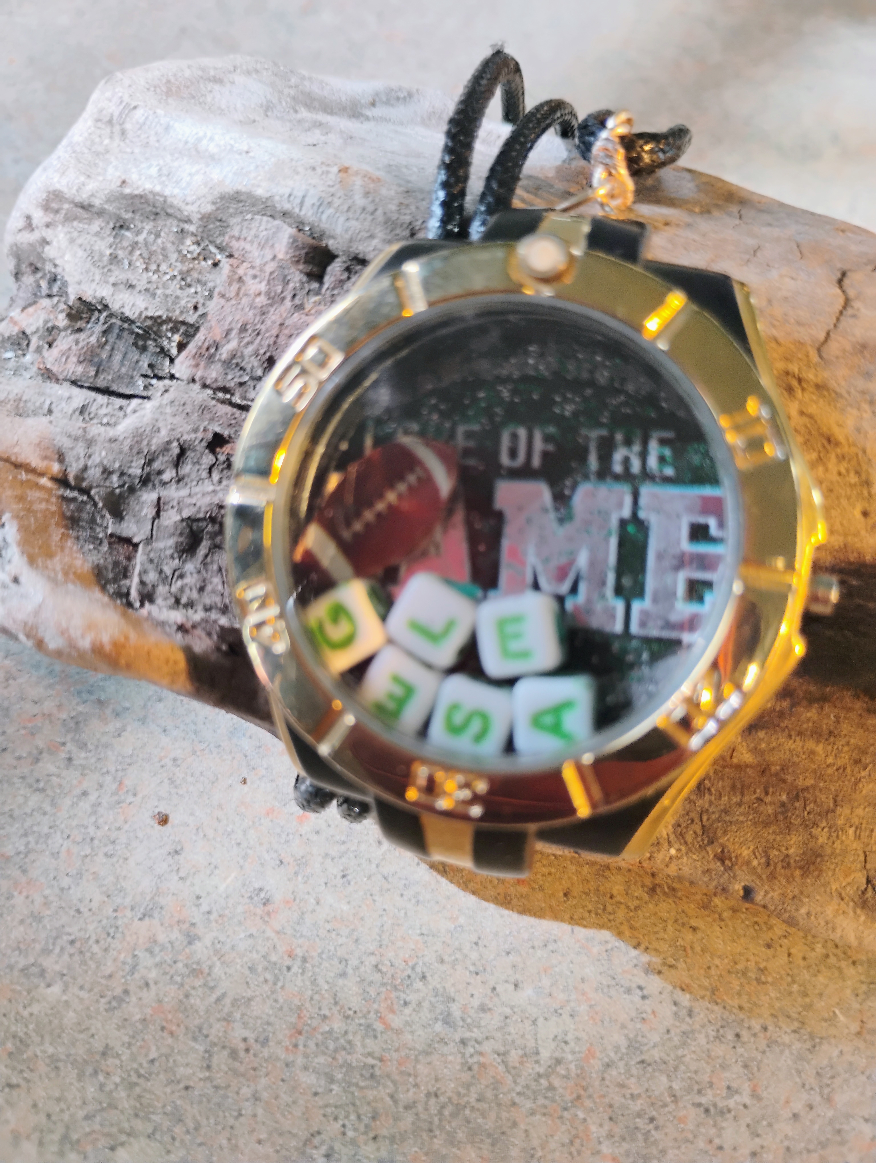 EAGLES Football Fan Watch Pendant Necklace