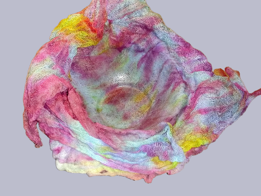 Handcrafted Tie-Dye Decorative Bowl