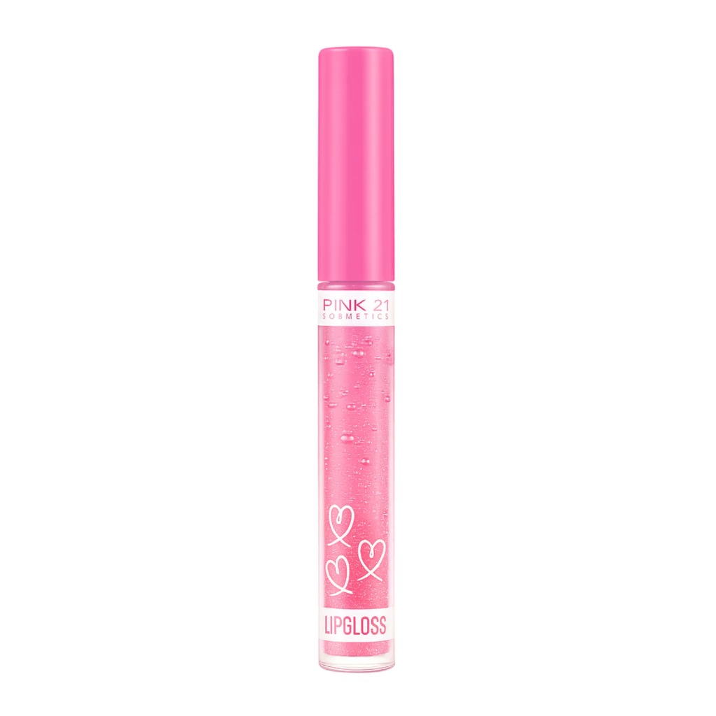 Lip Gloss Glitter Pink 21