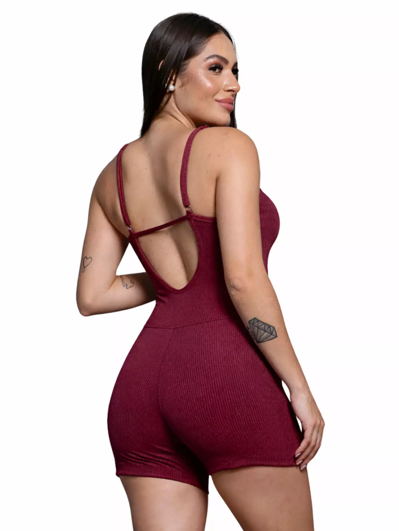 Macaquinho Canelado Alcinha