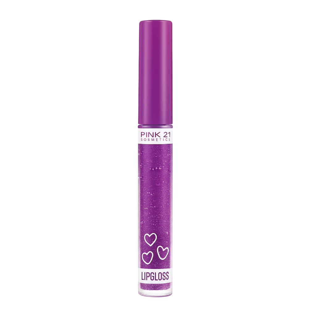 Lip Gloss Glitter Pink 21