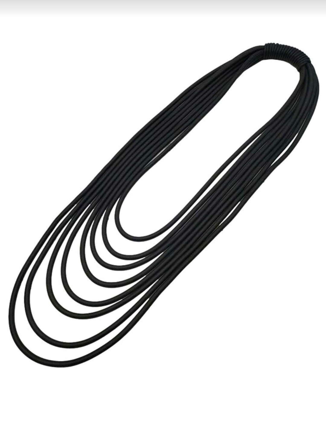 Multi-Strand Rubber Necklace