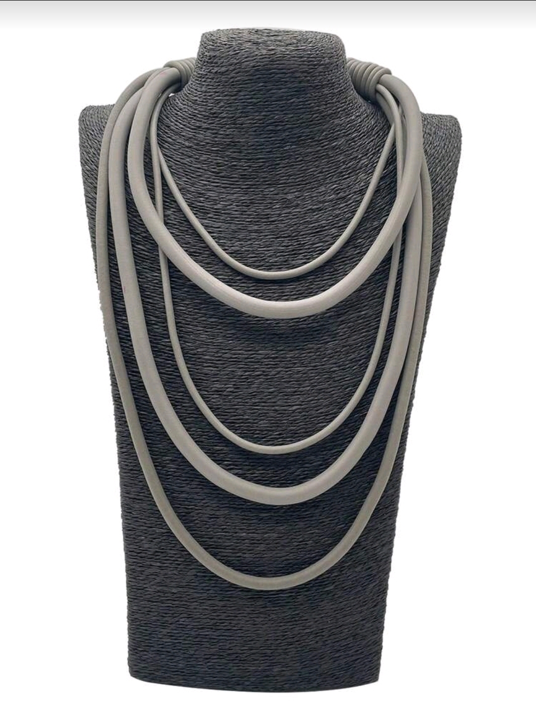 Multi-Strand Rubber Necklace