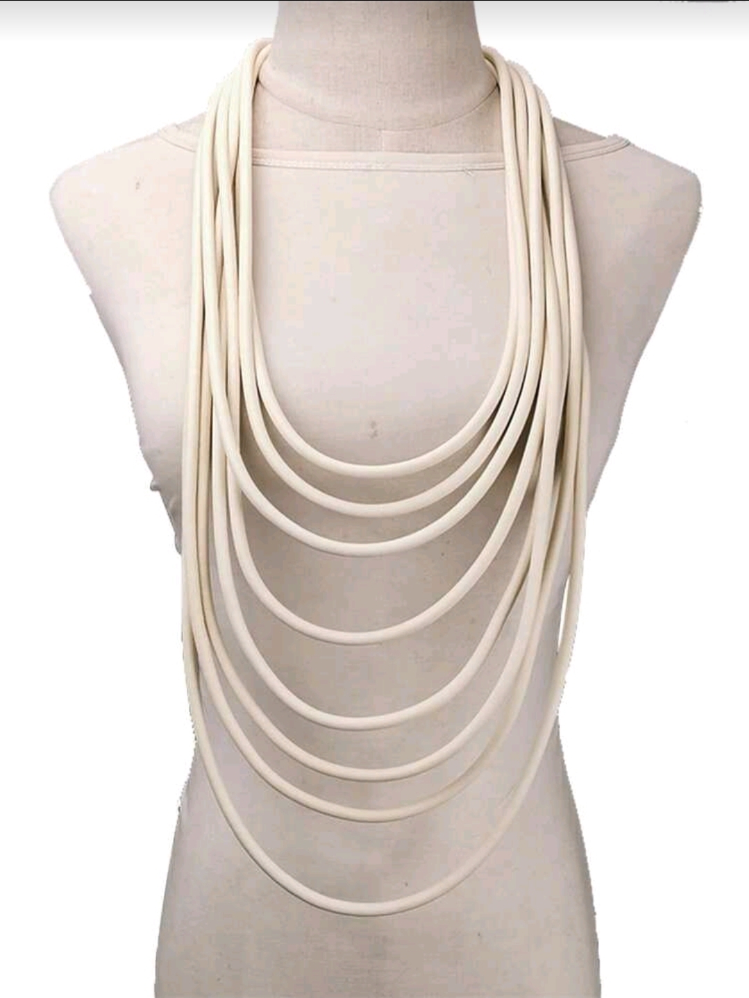 Multi-Layer Rubber Necklace (Long)
