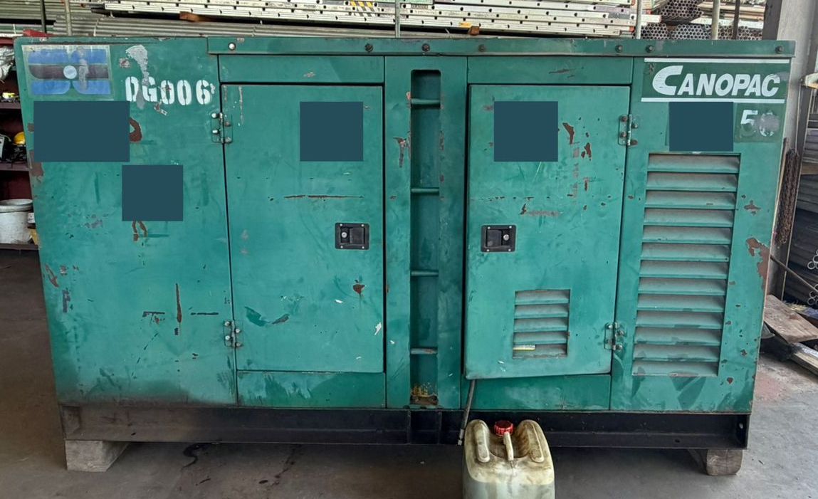 [LOT AUCTION] 50 kVA Cummins 4BTA3.9G Generator (Engine Jammed – Part of 6-Unit Lot)