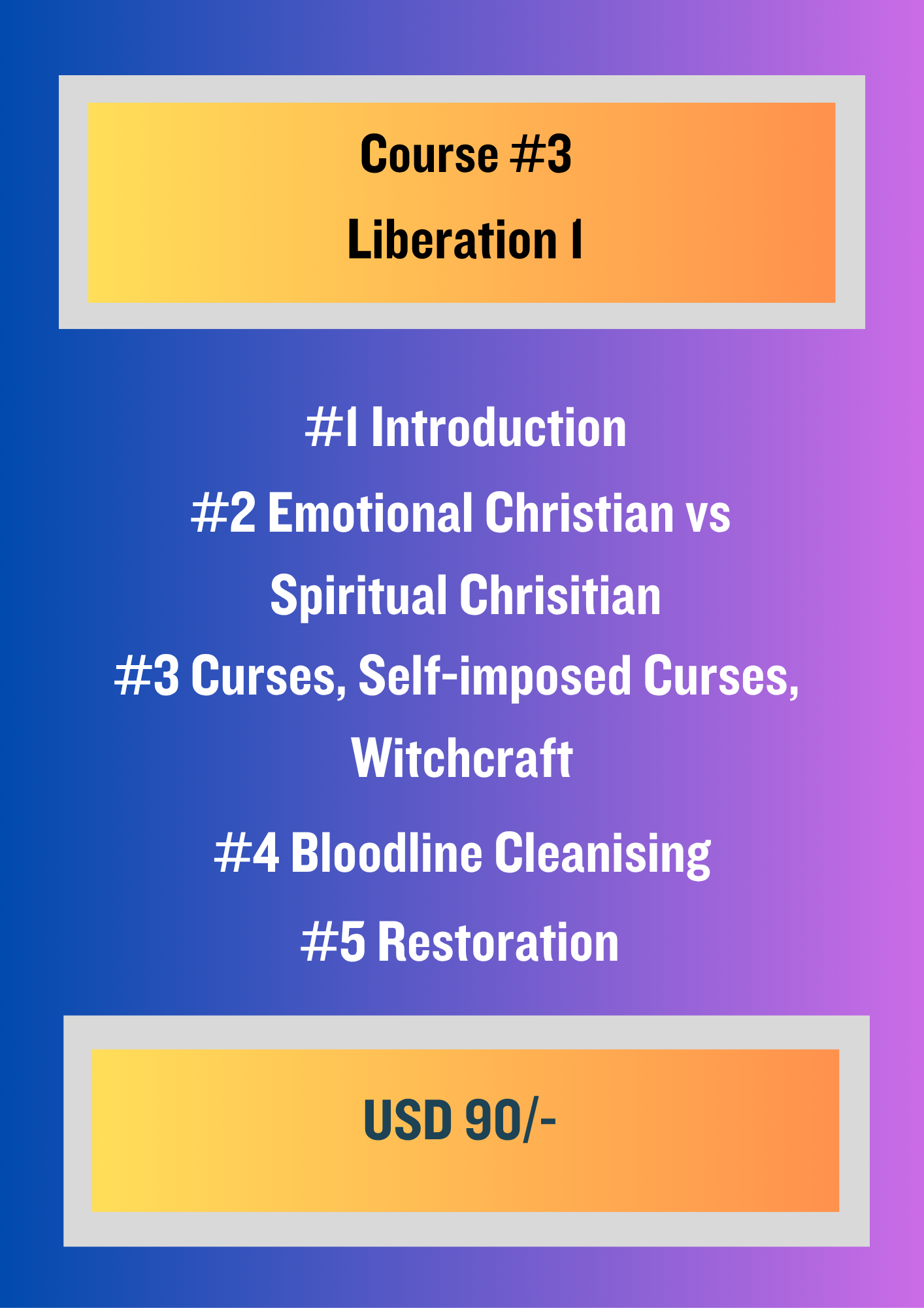 Course #3 Liberation I : Module:1-5