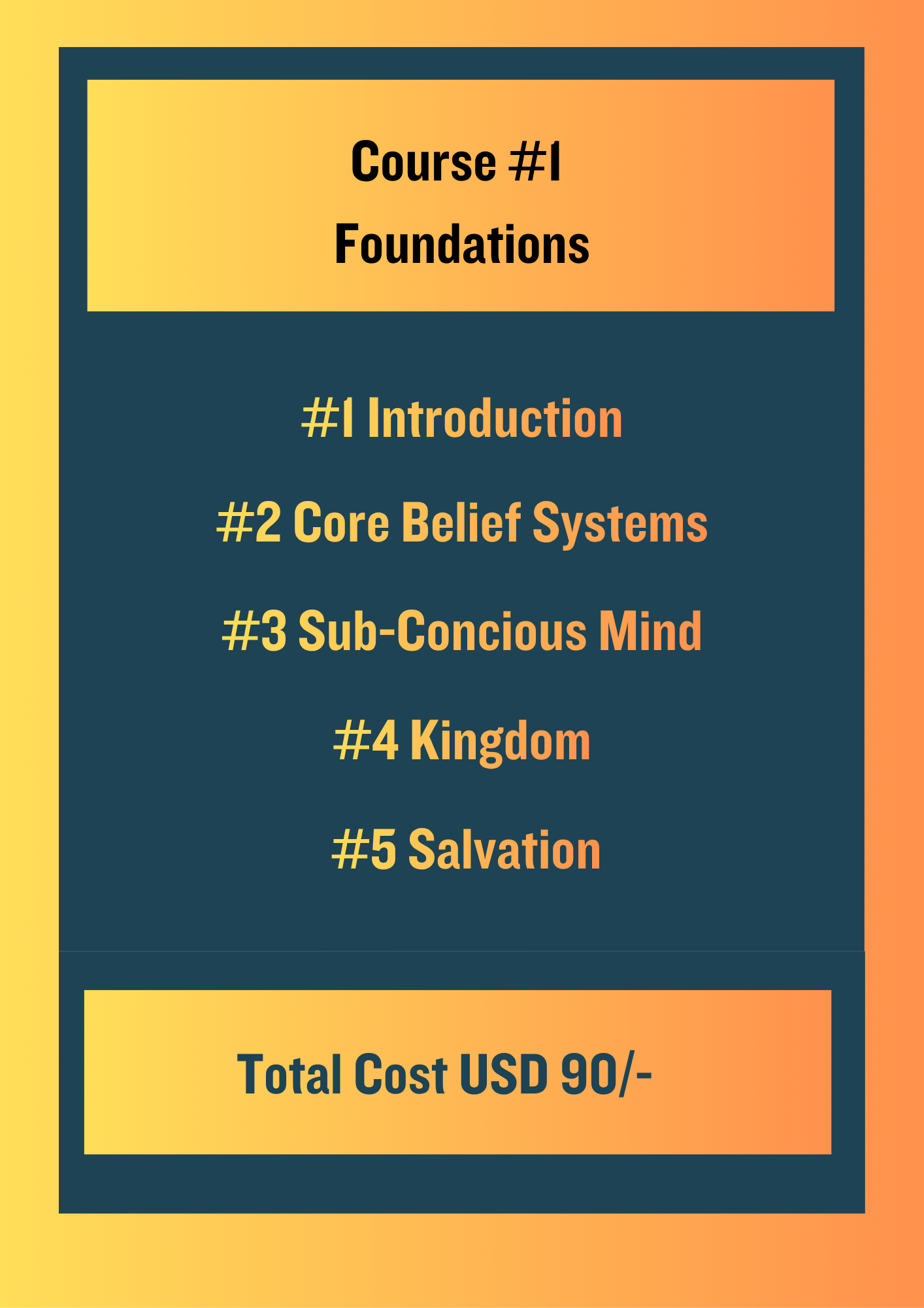 Course #1: Foundations: Modules 1-5 
