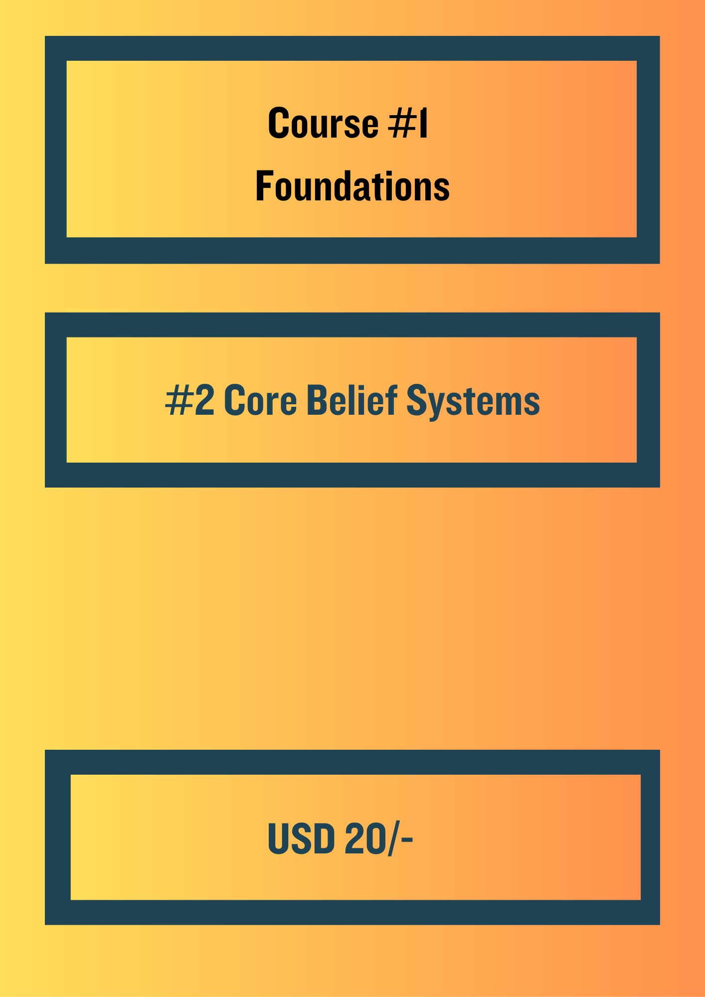 Course #1 Foundations: Module 2: Core Beliefs