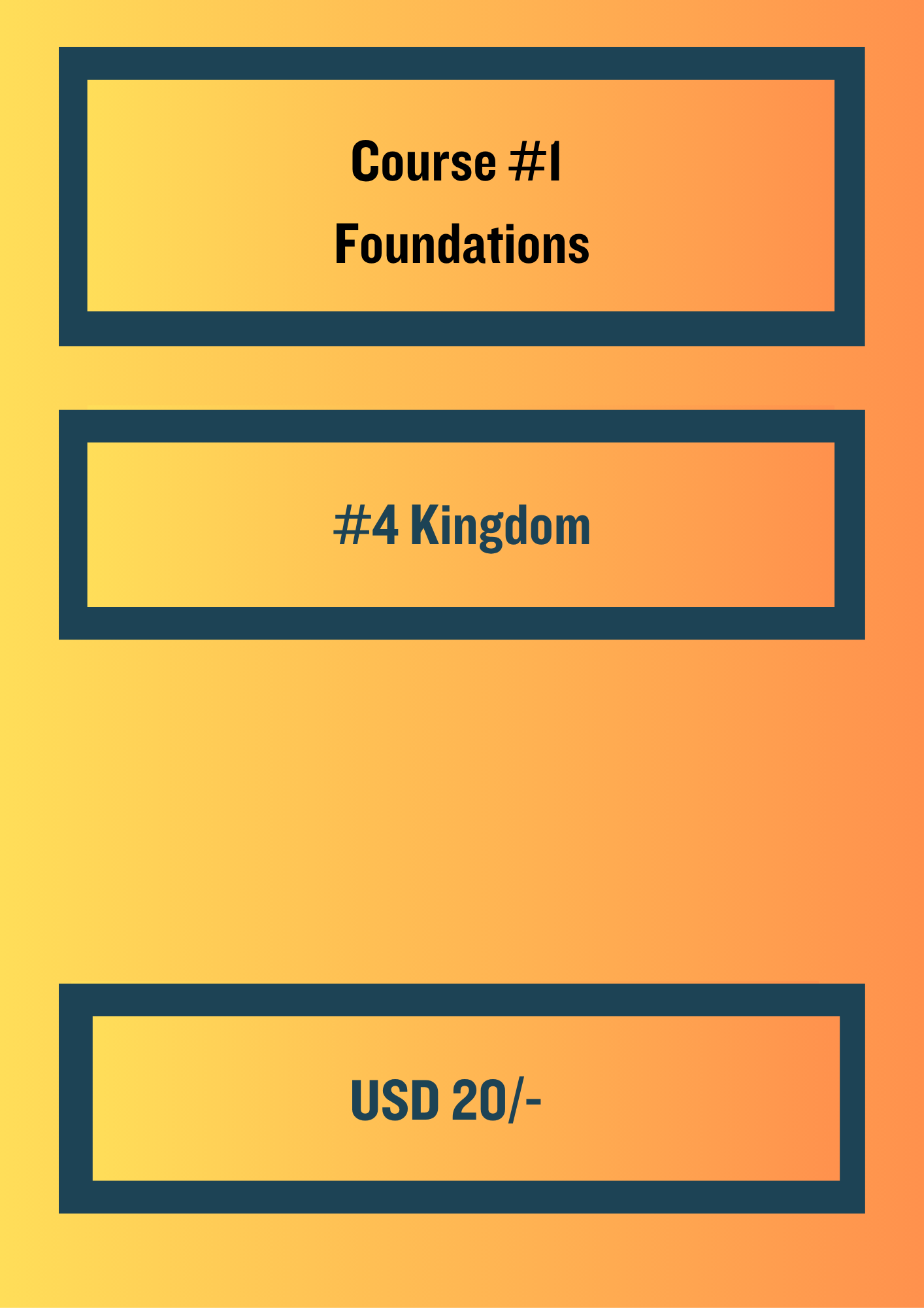 Course #1 Foundations: Module 4: Kingdom