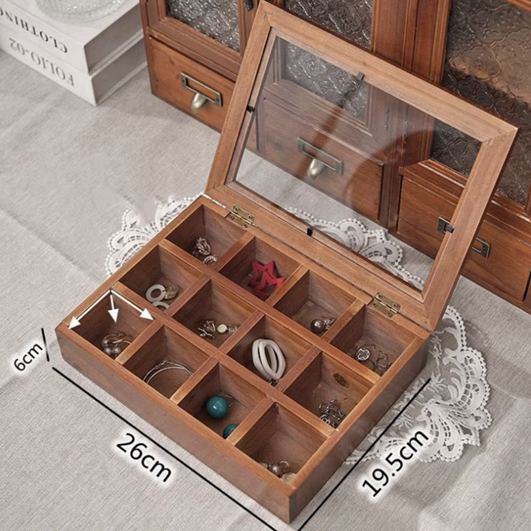 Wooden Jewelry Organizer Box
