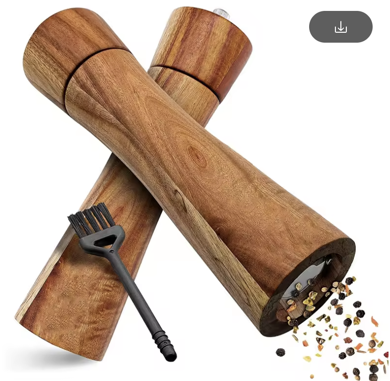 Wooden Salt and Pepper Grinder Set