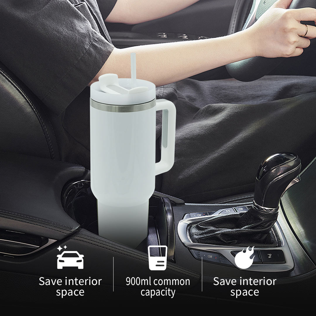 Premium Insulated Coffee Tumbler with Straw