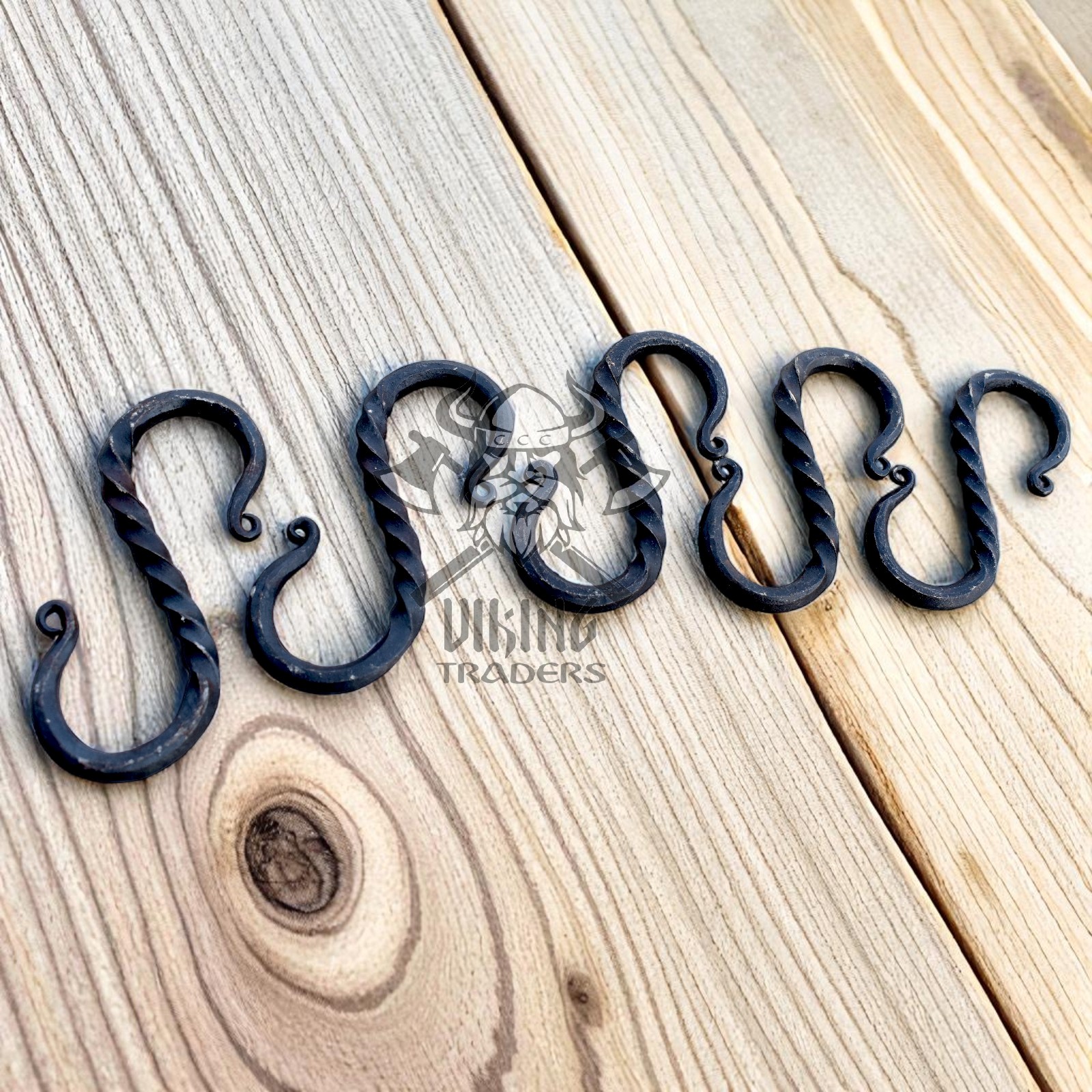 Hand-Forged Viking S Hooks