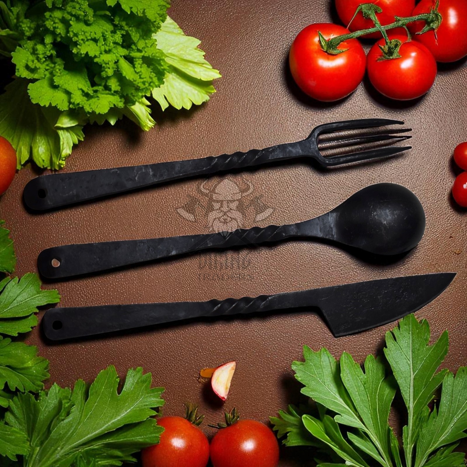 Black Matte Cutlery Set