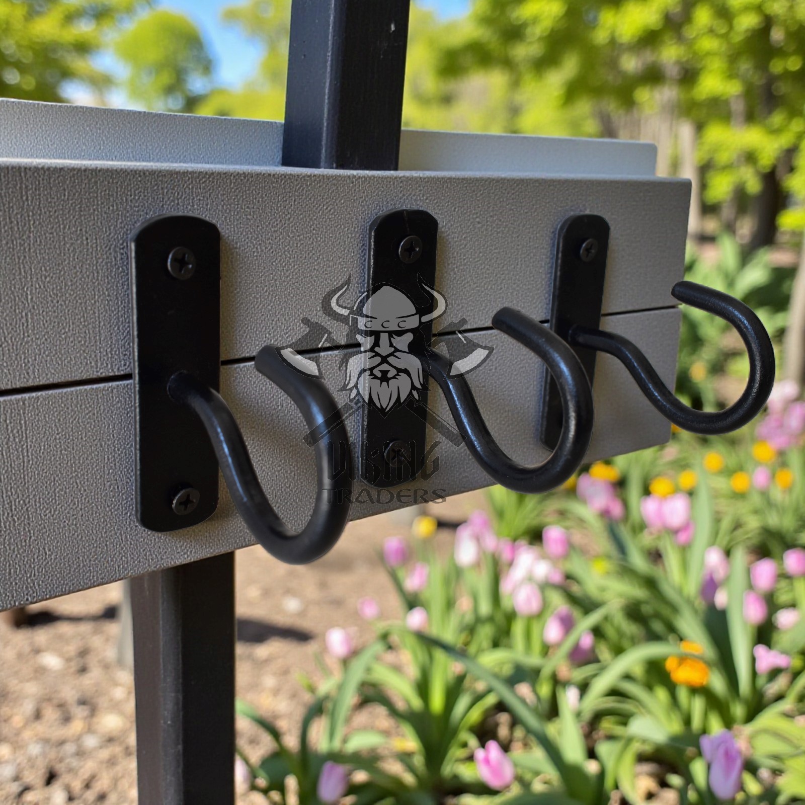 Outdoor Garden Tool Hook Rack