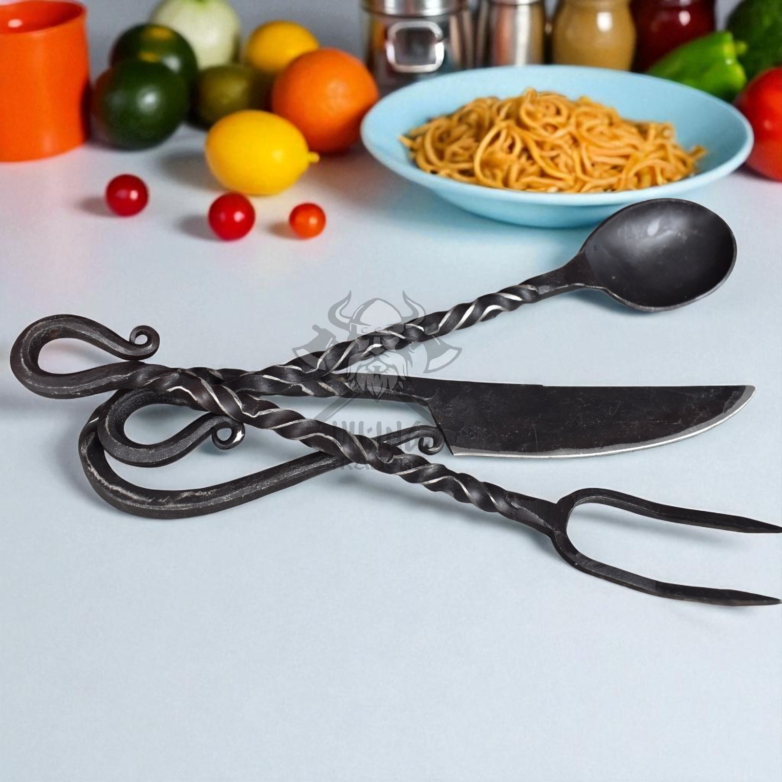 Hand-Forged Cutlery Set